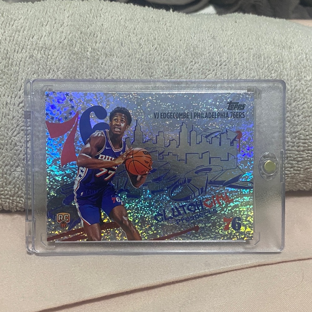 2025 Topps Basketball Vj Edgecombe Clutch City Prospects Glitter SP!!!